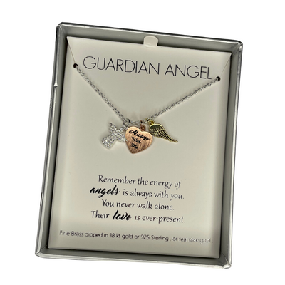 "Always With Me" Guardian Angel Necklace