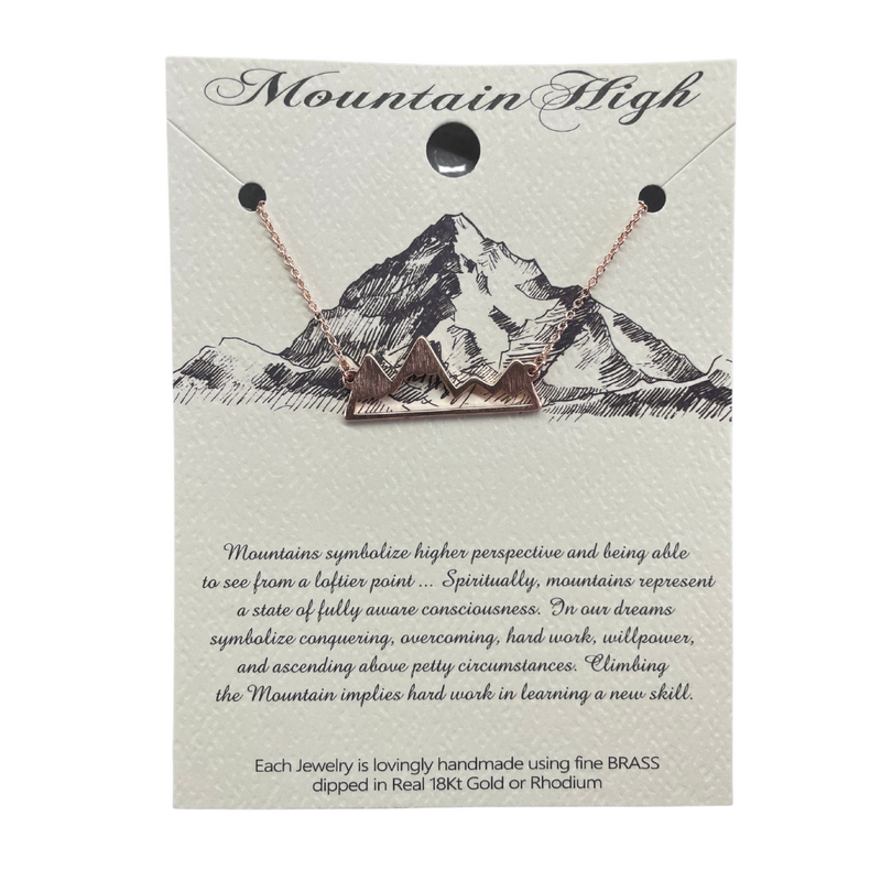 "Mountain High" Necklace - Rose Gold