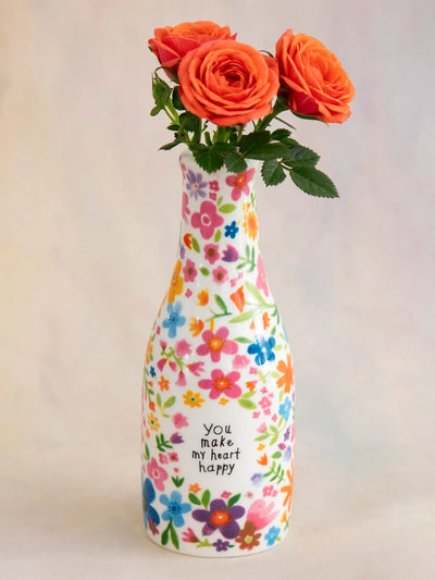 "You Make My Heart Happy" Vase