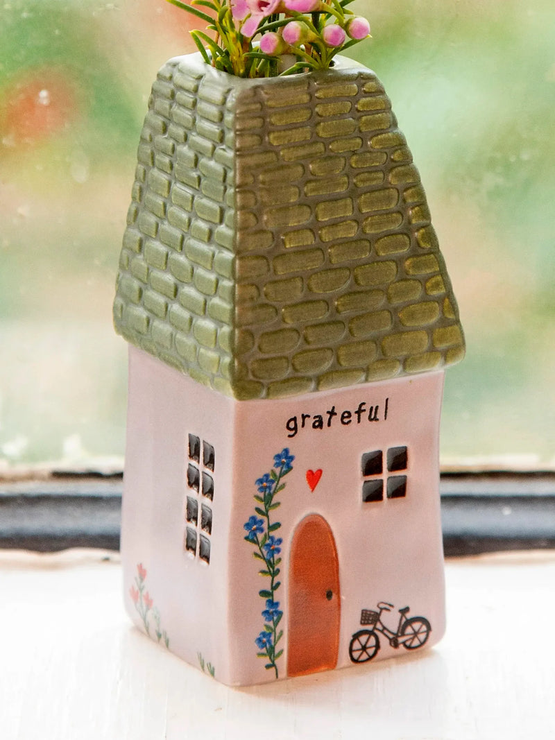 Grateful Cottage Bud Vase