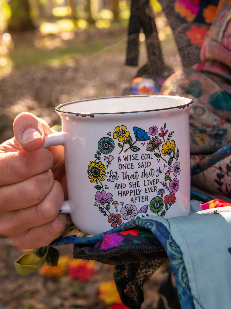 "Wise Girl" Ceramic Camp Mug