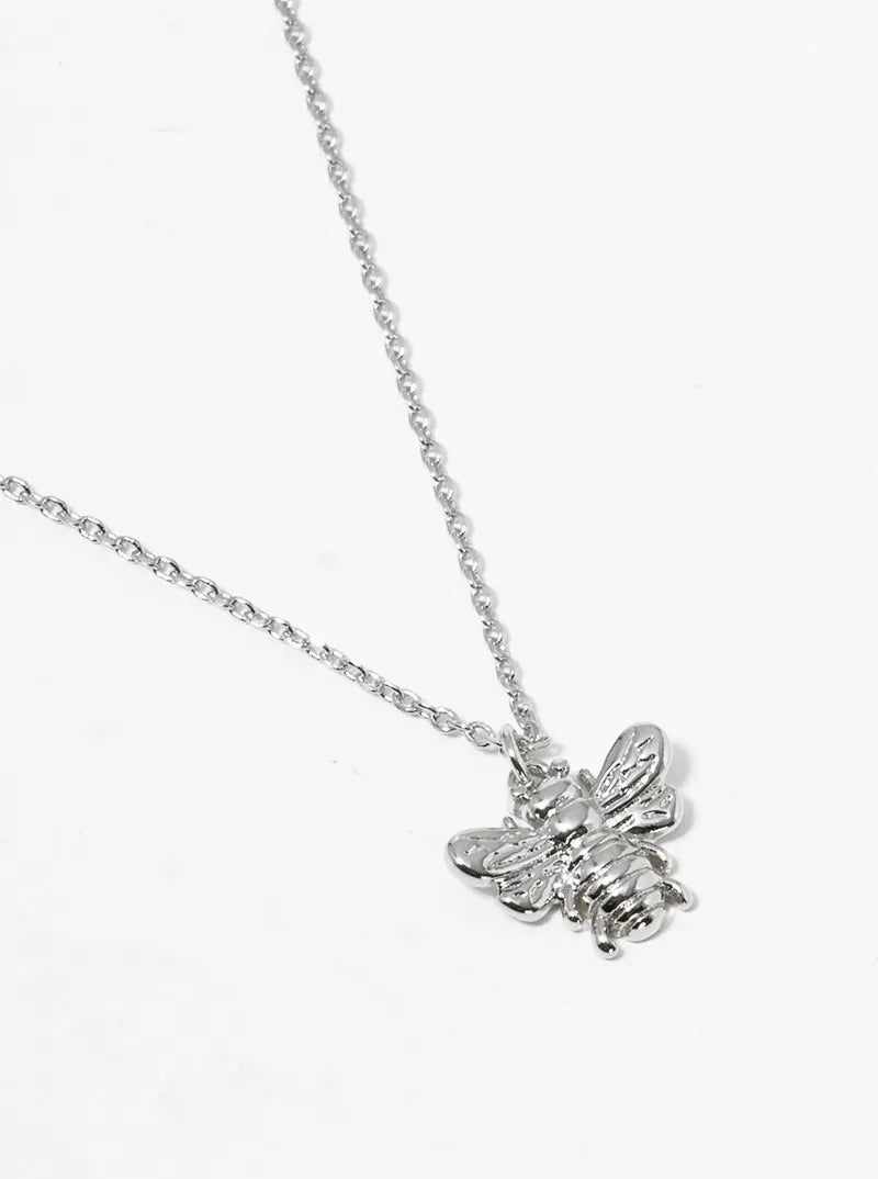 "Never Give Up" Bee Necklace