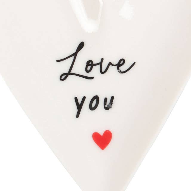 Love You Heart Shaped Valentine&