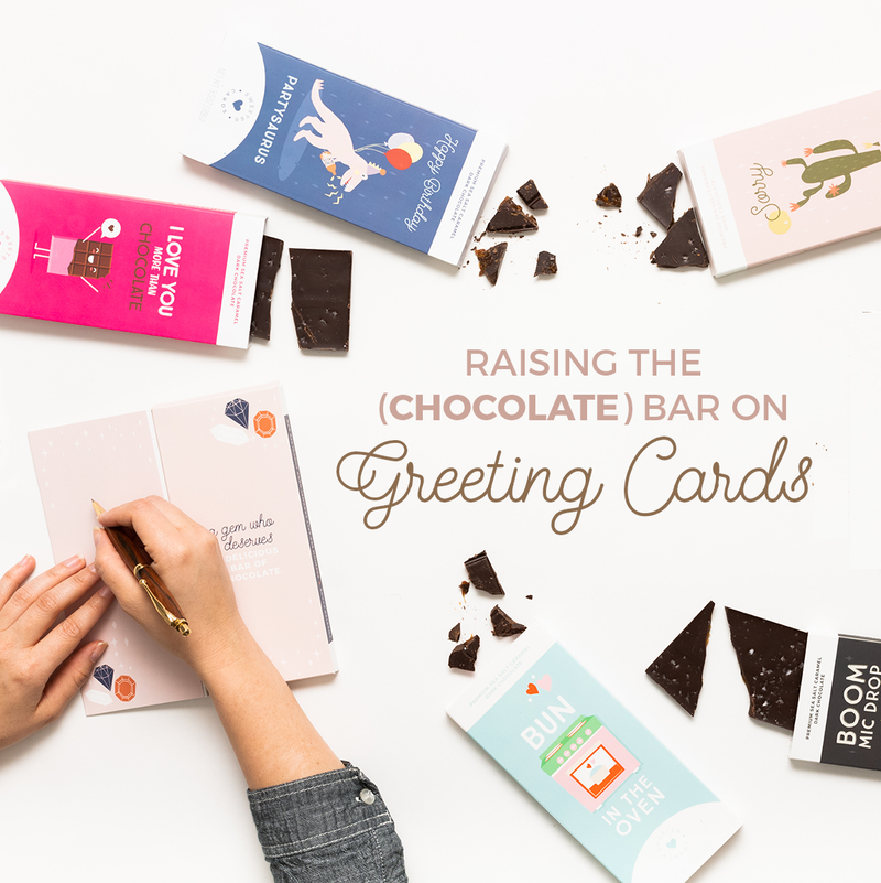 "Sending Hugs" Greeting Card + Chocolate Bar ALL-IN-ONE!