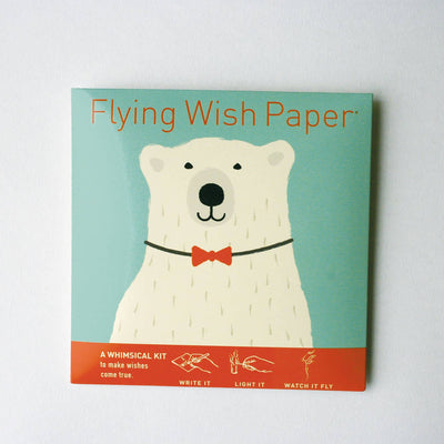 "Polar Bear" Flying Wish Paper (Mini Kit with 15 Wishes + Accessories)