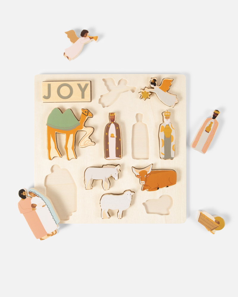 14-piece Nativity Wooden Puzzle