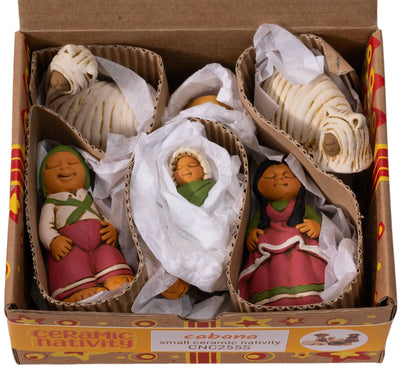 Andean Nativity Set with Suri Alpacas - 8 Piece