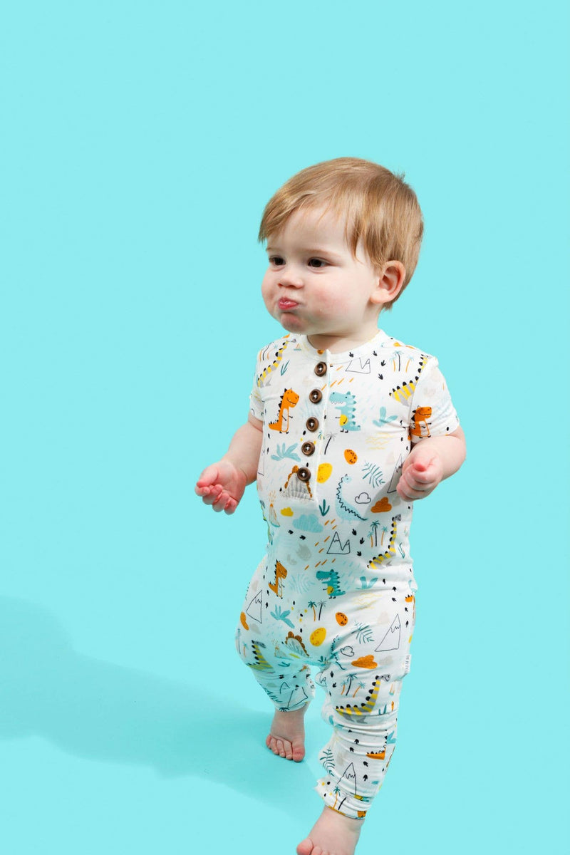 Dino Friends Onesie: 3M-6M