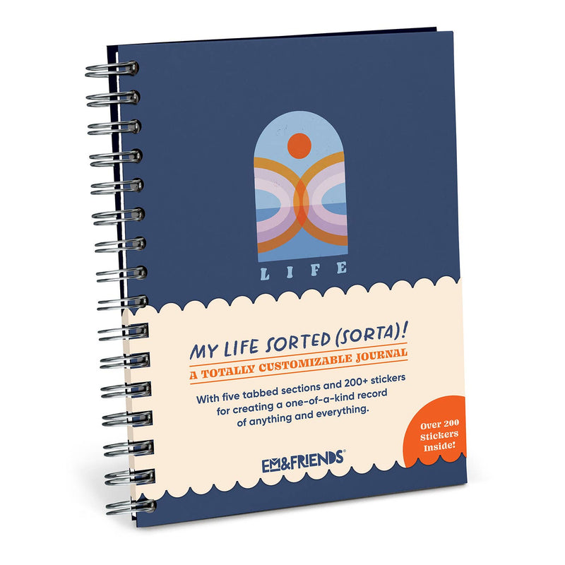 "My Life Sorted (Sort of)" Tabbed Sticker Journal