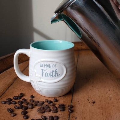 "Woman of Faith" Pottery Mug