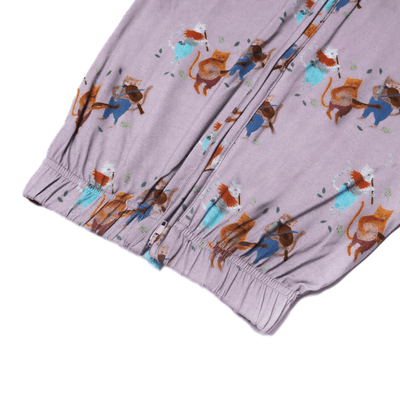 Kittens Zippered Open Bottom Sleeper: 0M-3M