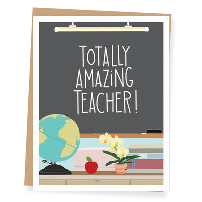"Totally Amazing Teacher" Thank You Card