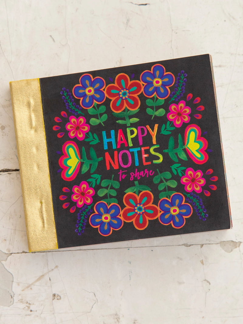 Happy Notes - Black Floral