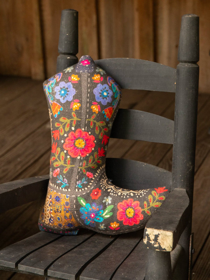 Boho Shaped Pillow - Boot