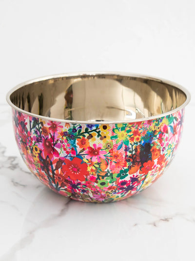 Stainless Steel Bowl - Watercolor Floral