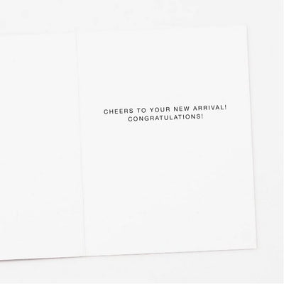 "Bottoms Up" New Baby Greeting Card