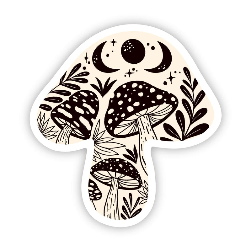 Abstract Mushroom Sticker