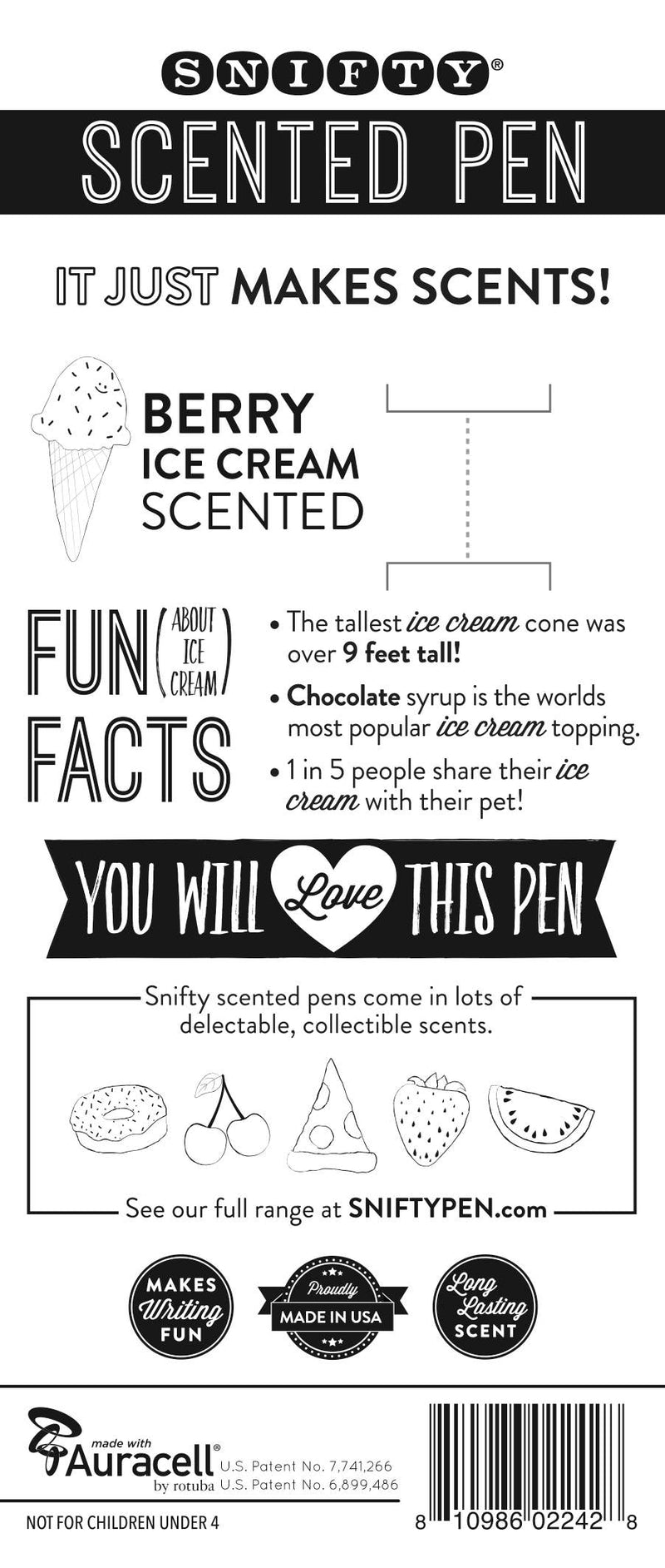 ICE CREAM SCENTED PEN