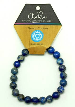 Throat Chakra Lapis Gemstone Bracelet