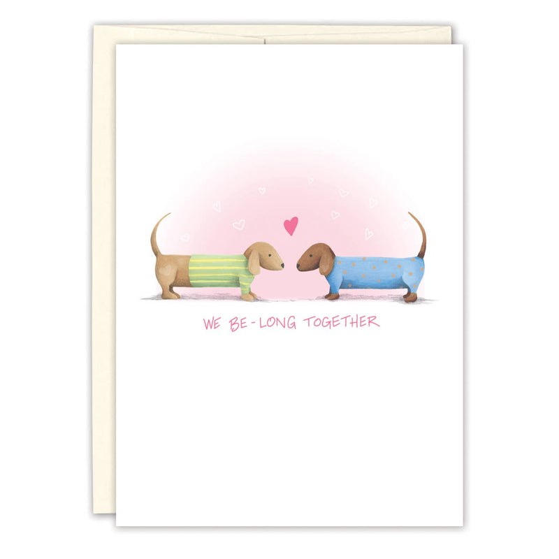 "We Be-long Together" Hounds Anniversary Card
