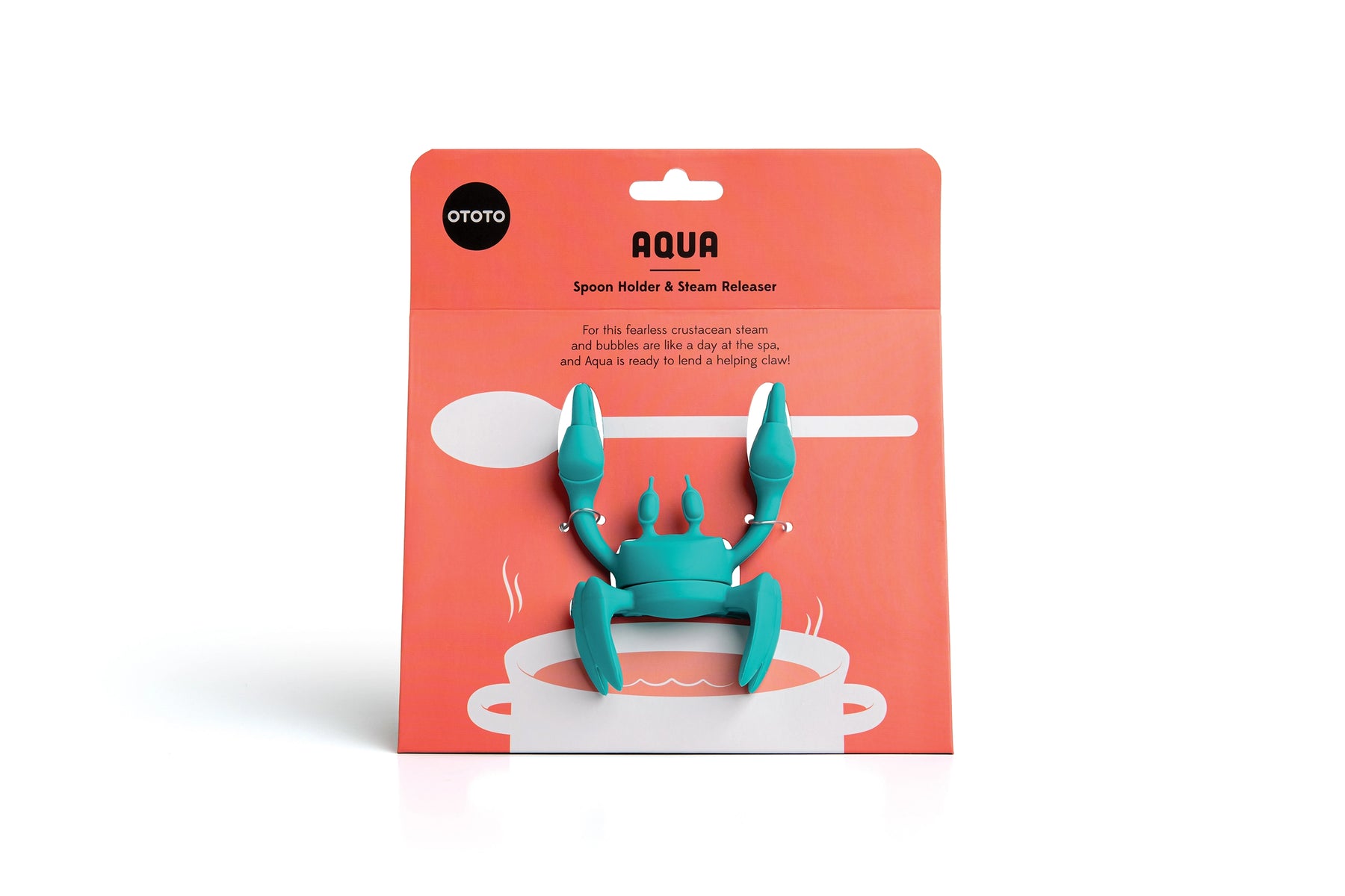Red Crab Silicone Spoon Rest and Steam Releaser