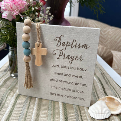 "Baptism Prayer" Sign