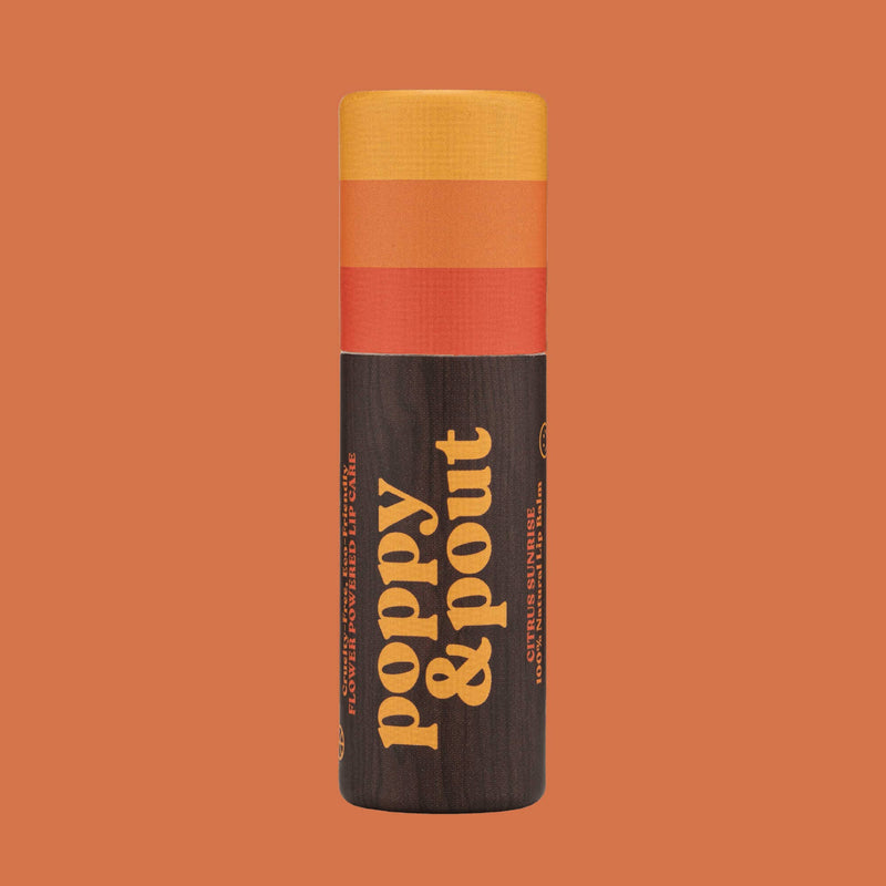 Poppy & Pout Retro Surf Citrus Sunrise Lip Balm