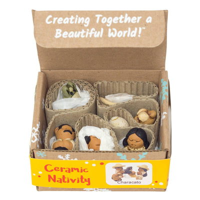 Peruvian Characato Mini Nativity Set - 9 Piece