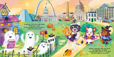 " A Haunted Ghost Tour in Montana" Children's Hardcover Book