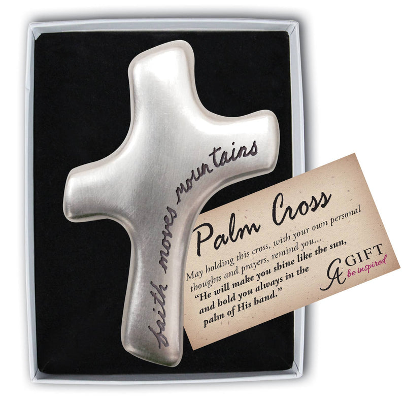 "Faith Moves Mountains" Palm Cross