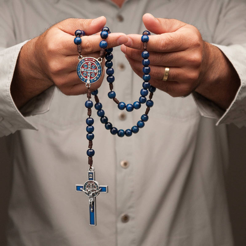 St. Benedict Rosary BLUE