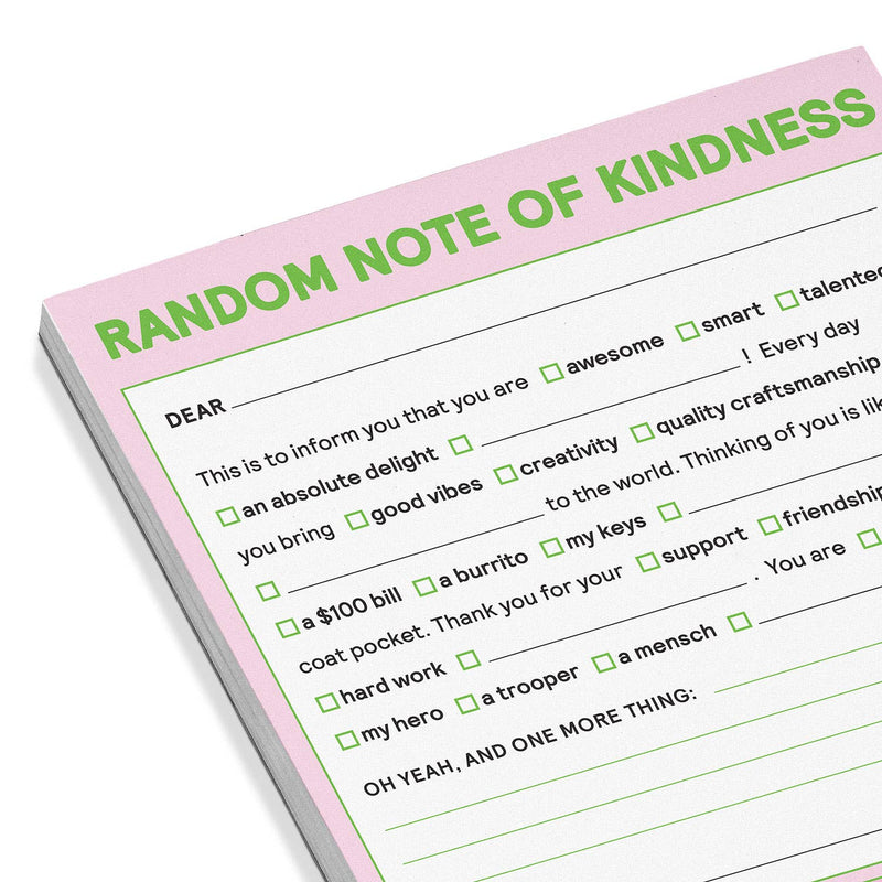 "Random Note of Kindness" Note Pad
