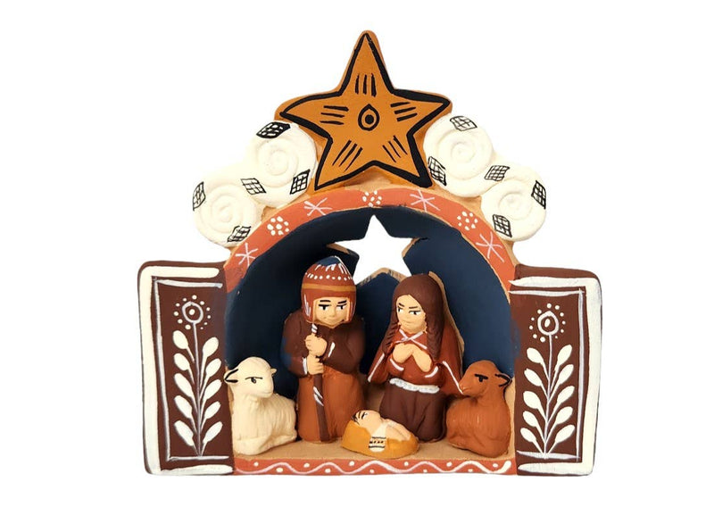 Ceramic Andean Nativity Scene