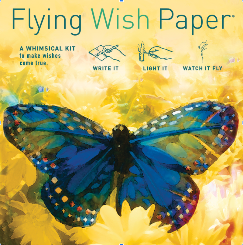 "Royal Butterfly" Flying Wish Paper (Mini with 15 Wishes + Accessories)