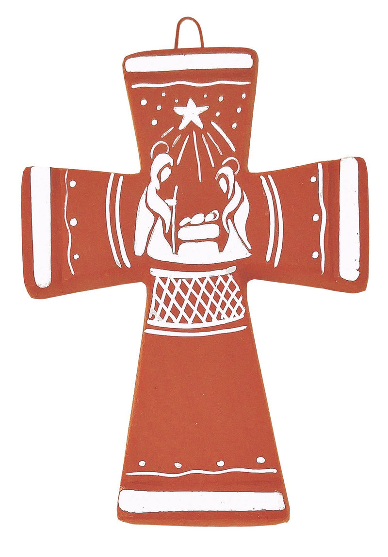 Mexican Nativity Clay Cross