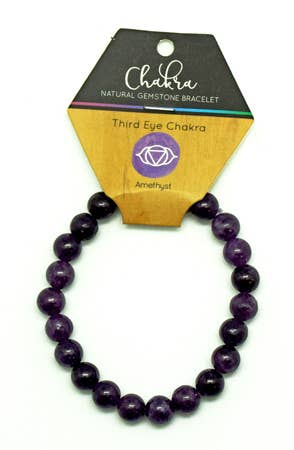 Third Eye Amethyst Gemstone Bracelet