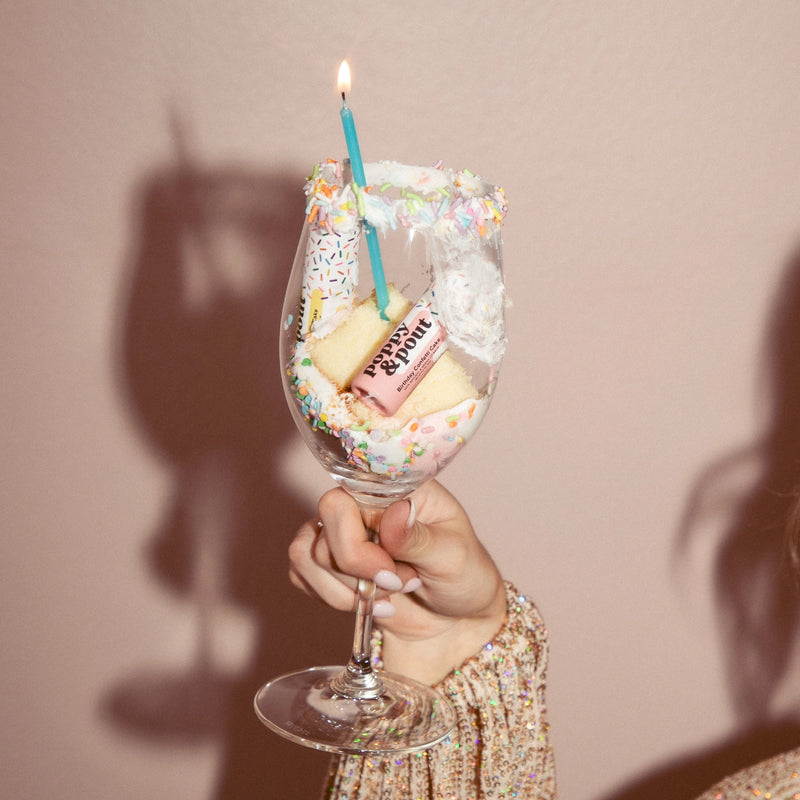 Poppy & Pout Birthday Confetti Cake Lip Balm - Pink