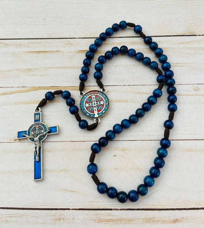 St. Benedict Rosary BLUE