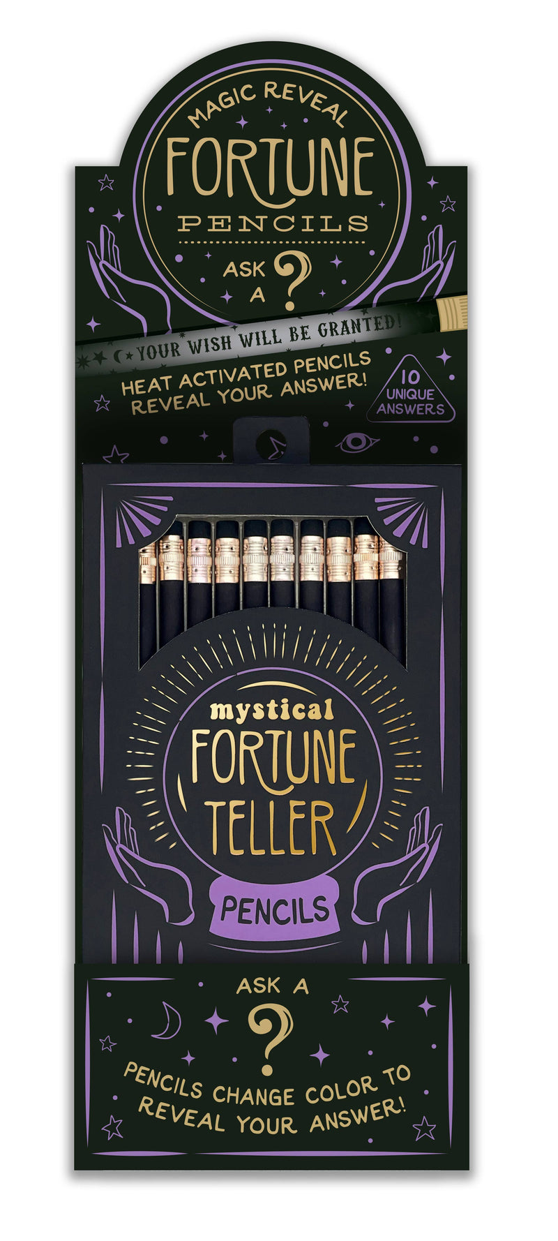 MAGIC REVEAL Fortune Teller Pencils - Set of 10