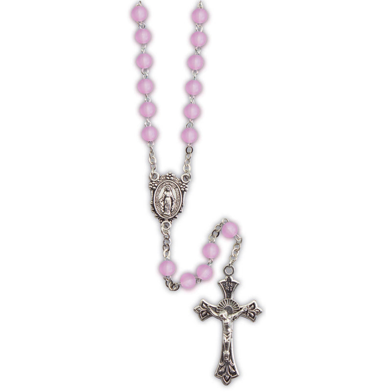 Purple Colored Beaded Rosary