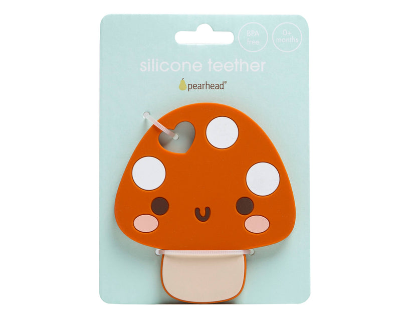 Mushroom Silicone Teether, BPA Free