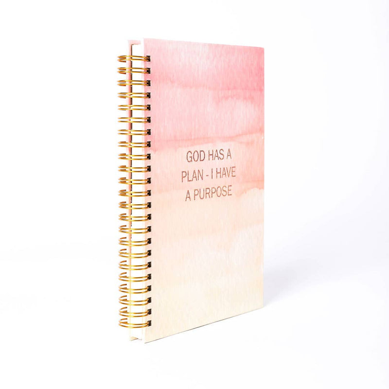 "God Has A Plan - I Have a Purpose" Spiral Bound Journal