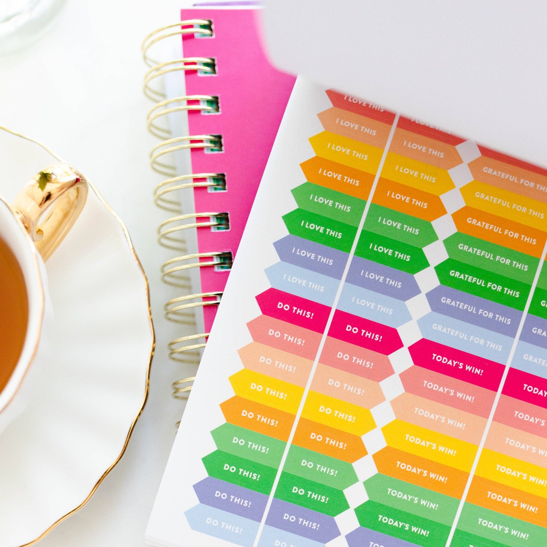 Goal Sticker Paper Goal Setting Sticker Book