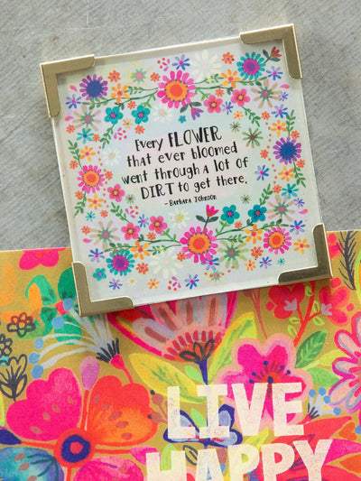 "Every Flower That Ever Bloomed" Corner Magnet