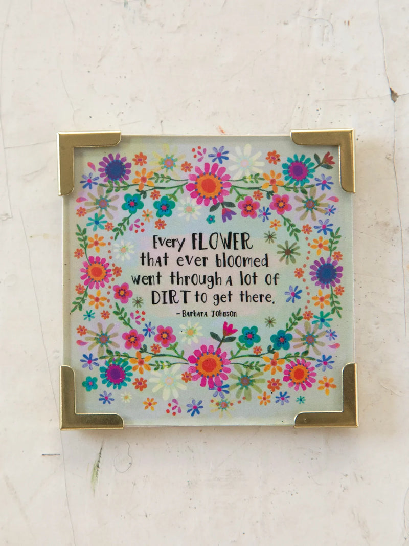 "Every Flower That Ever Bloomed" Corner Magnet