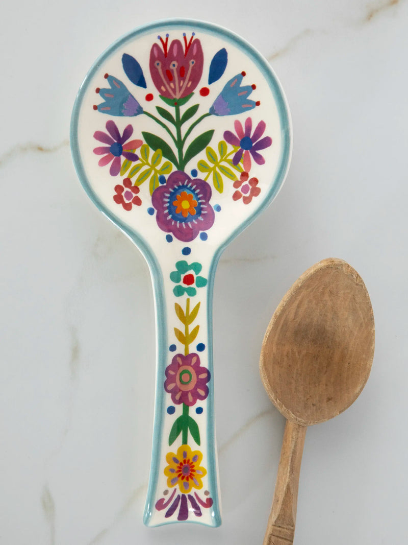 Folk Flower Spoon Rest