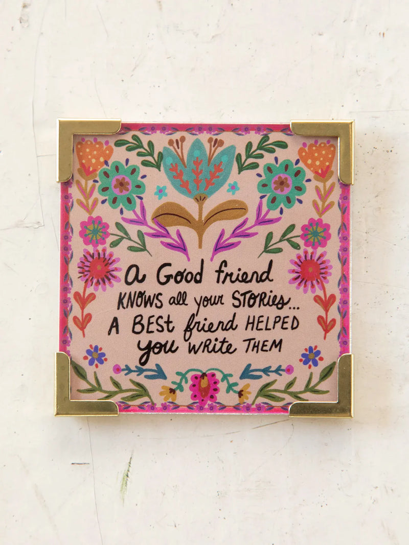 "Good Friend Stories" Corner Magnet