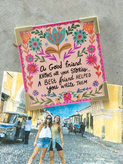 "Good Friend Stories" Corner Magnet