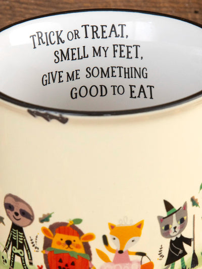 Halloween "Trick or Treat" Ceramic Camp Mug