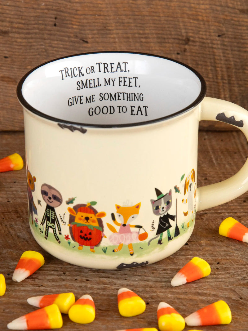 Halloween "Trick or Treat" Ceramic Camp Mug